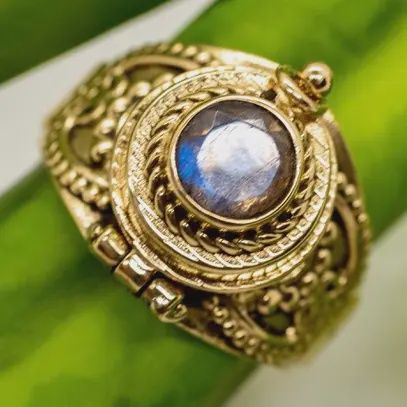 Brass Poison Ring