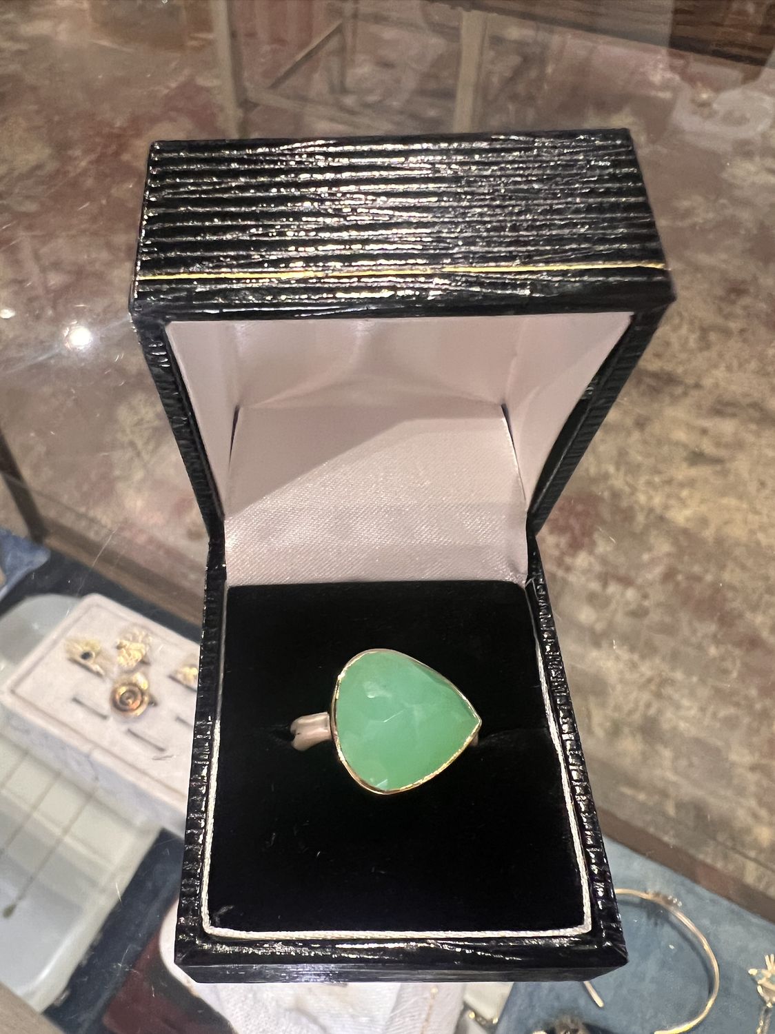 Chrysoprase Cocktail Ring