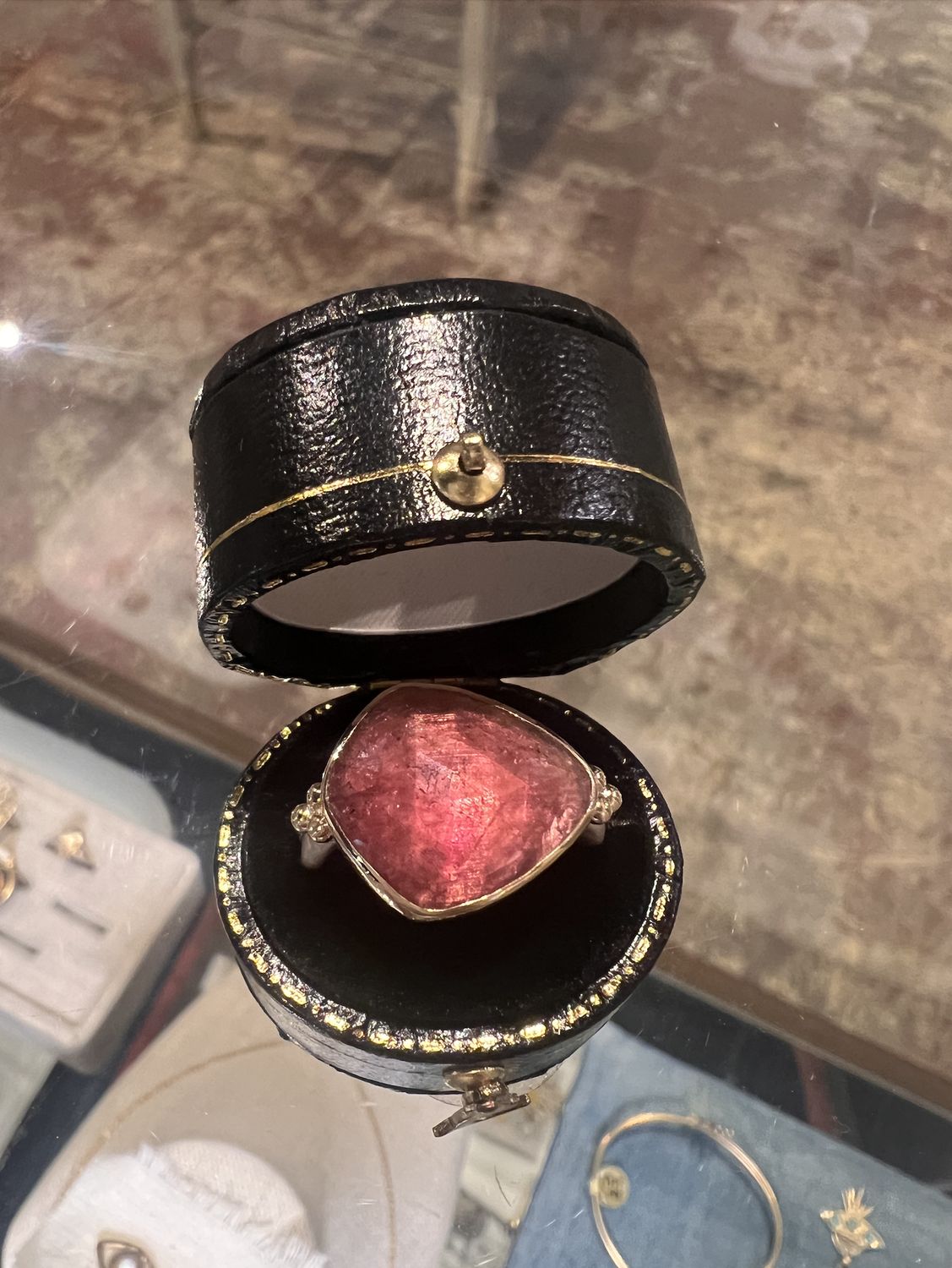 Cranberry Tourmaline Ring