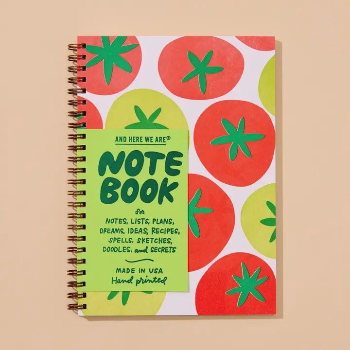 Letterpress A5 Spiral Notebook