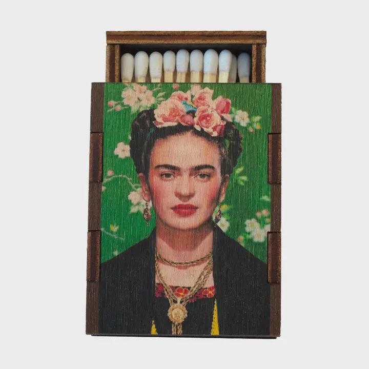 Frida Kahlo Wooden Matchbox