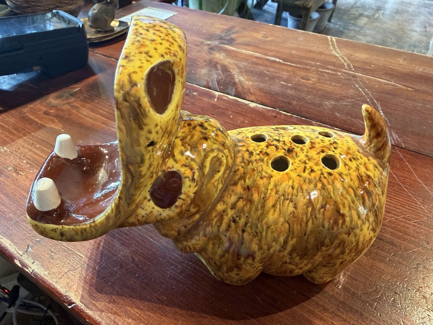 Vintage Ceramic Hippo