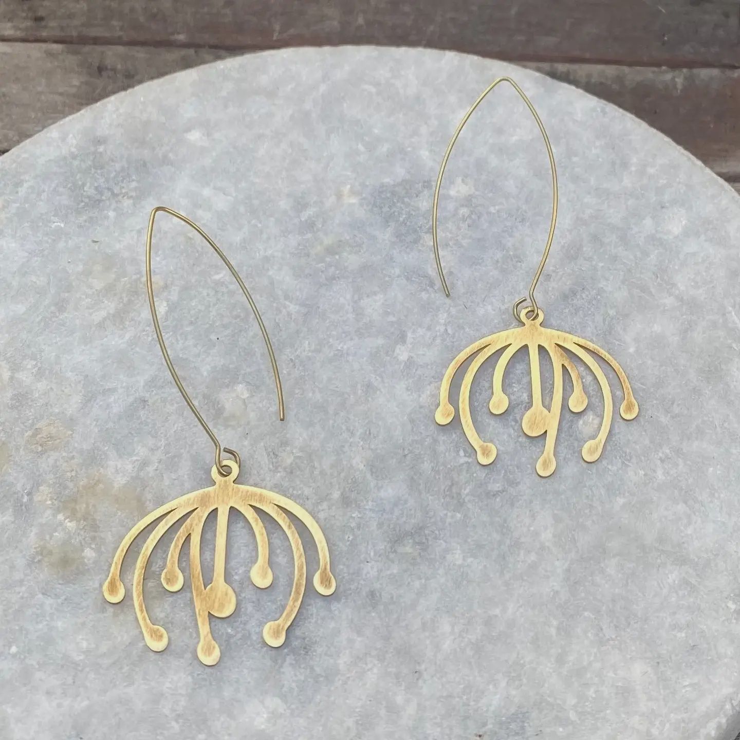 Brass Wish Earrings