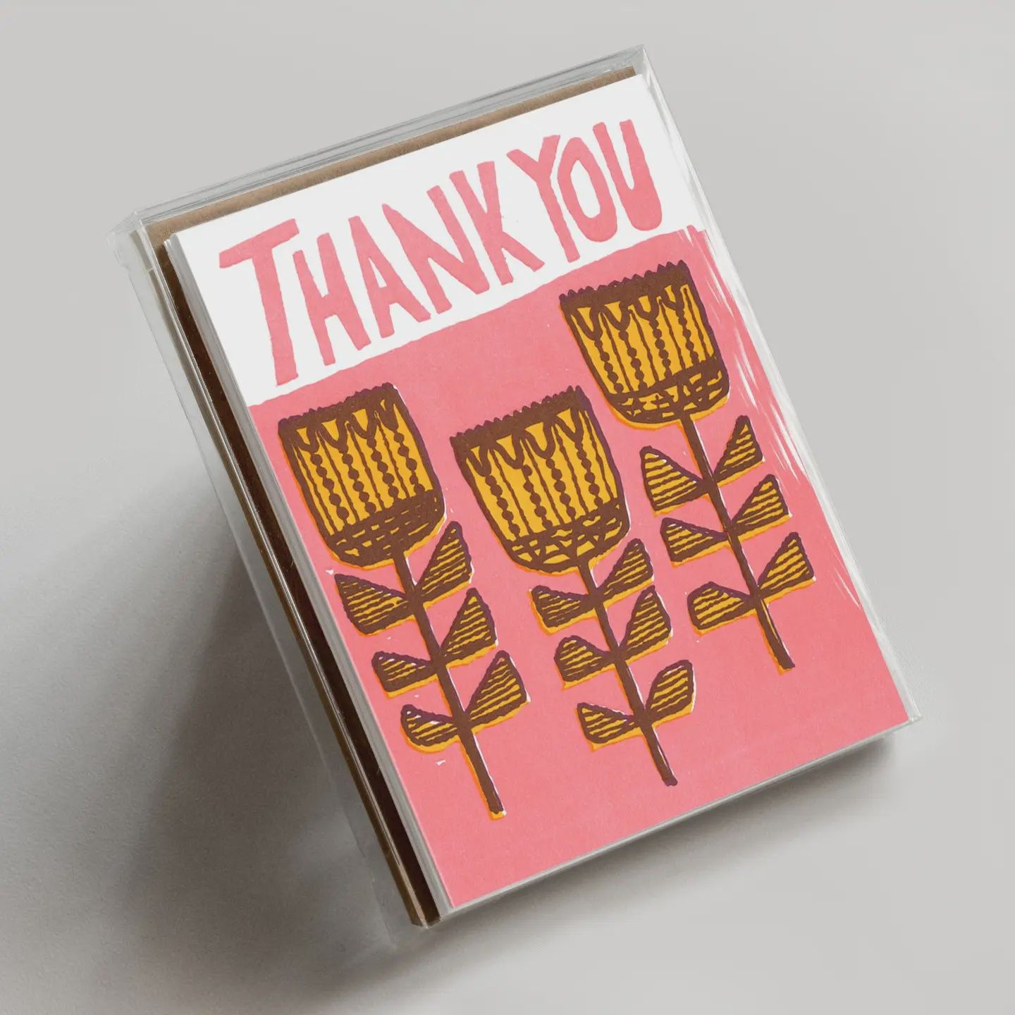 Thank You Cards set of 6 | Folk Flowers