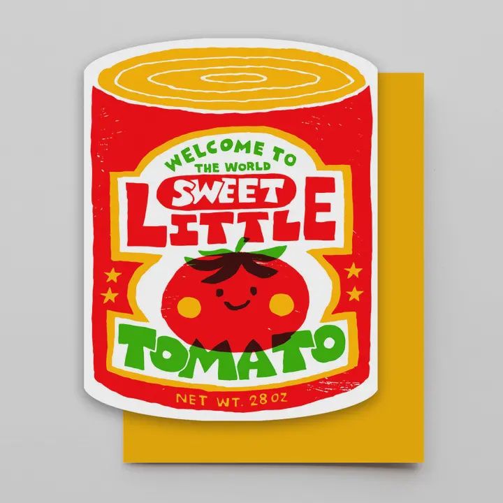 Hammerpress Greeting Card, design: Sweet Baby Tomato