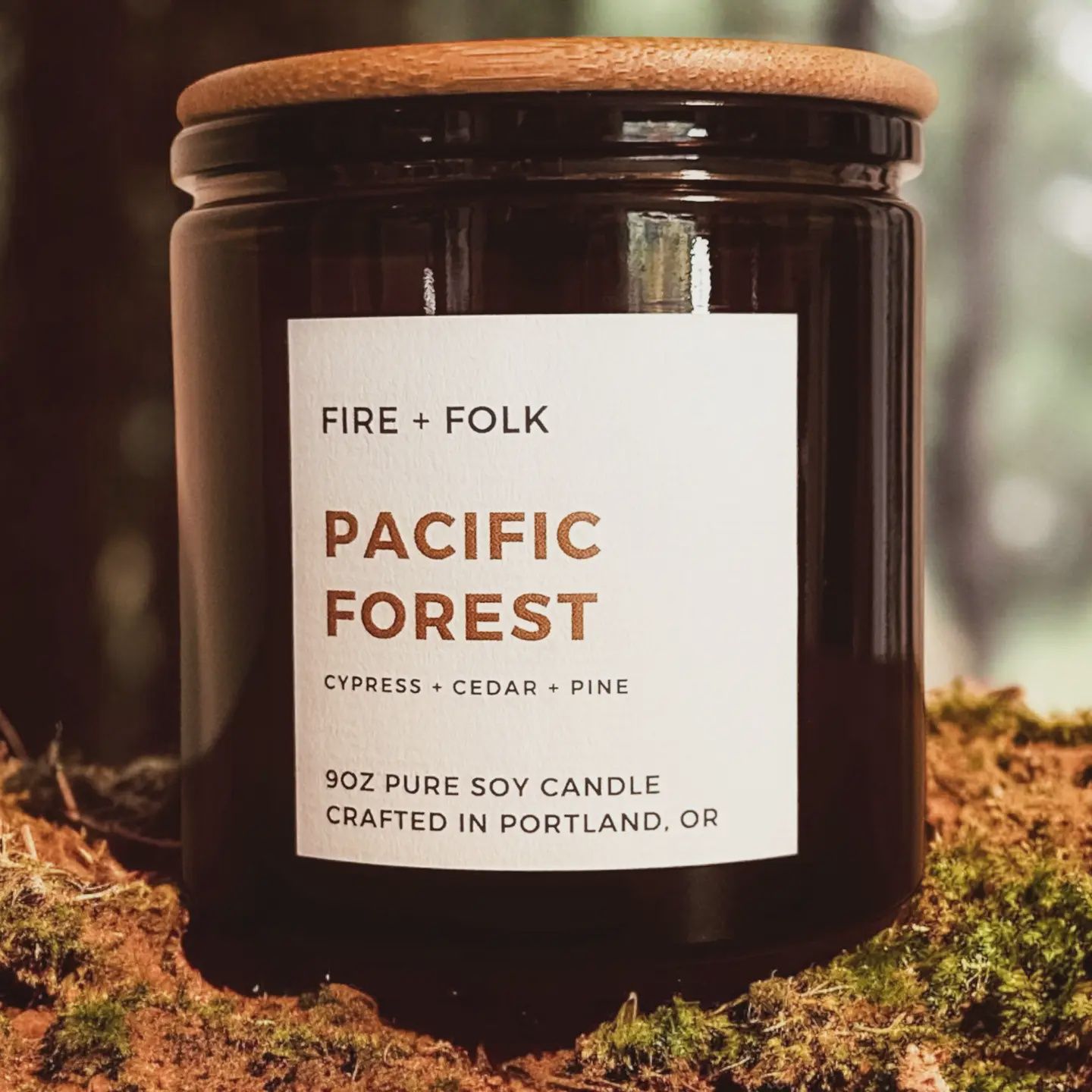 9oz Wood Wick Soy Candle | Pacific Forest