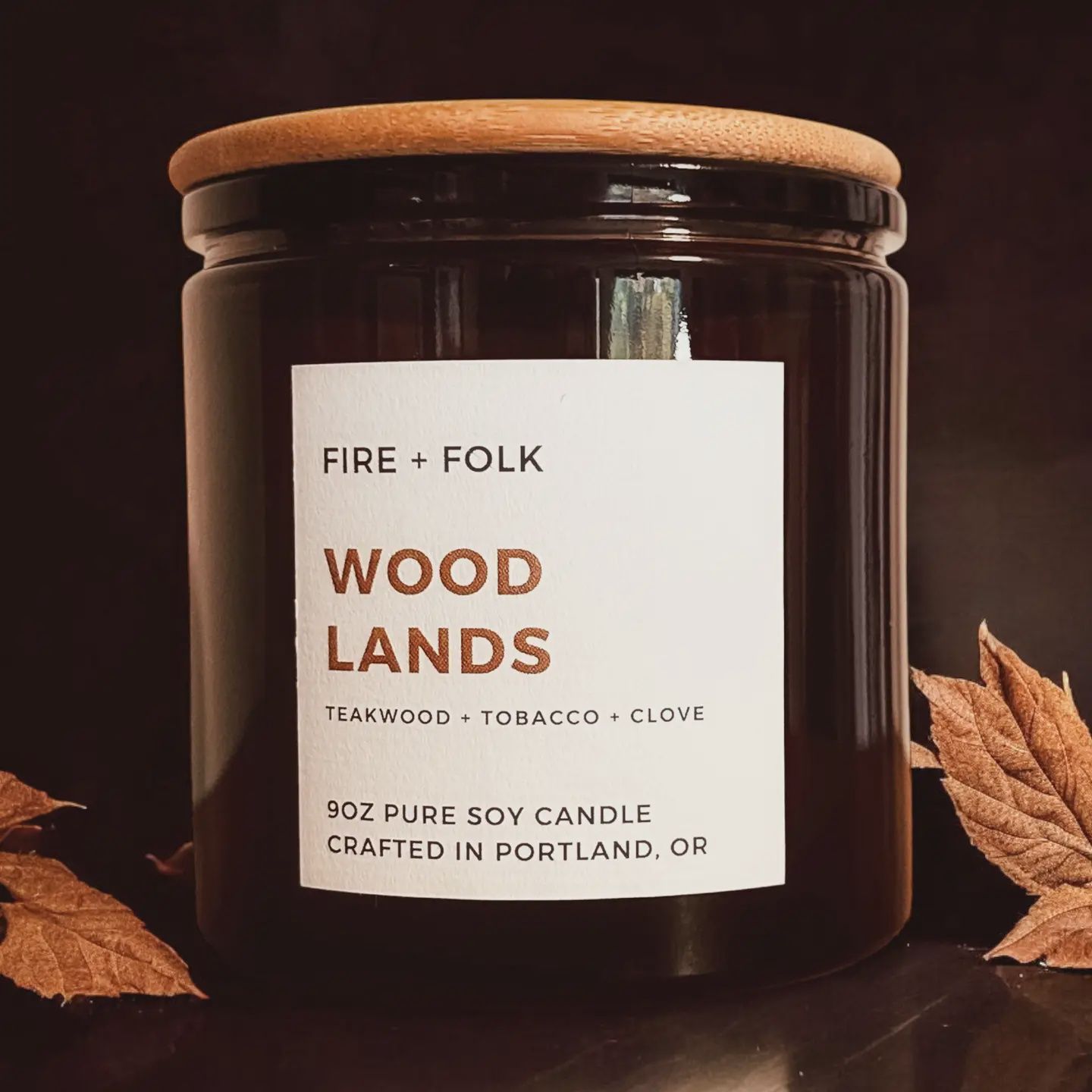 9oz Wood Wick Soy Candle | Woodlands