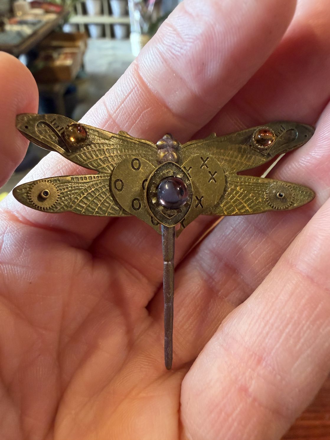 Steampunk Dragonfly Brooch