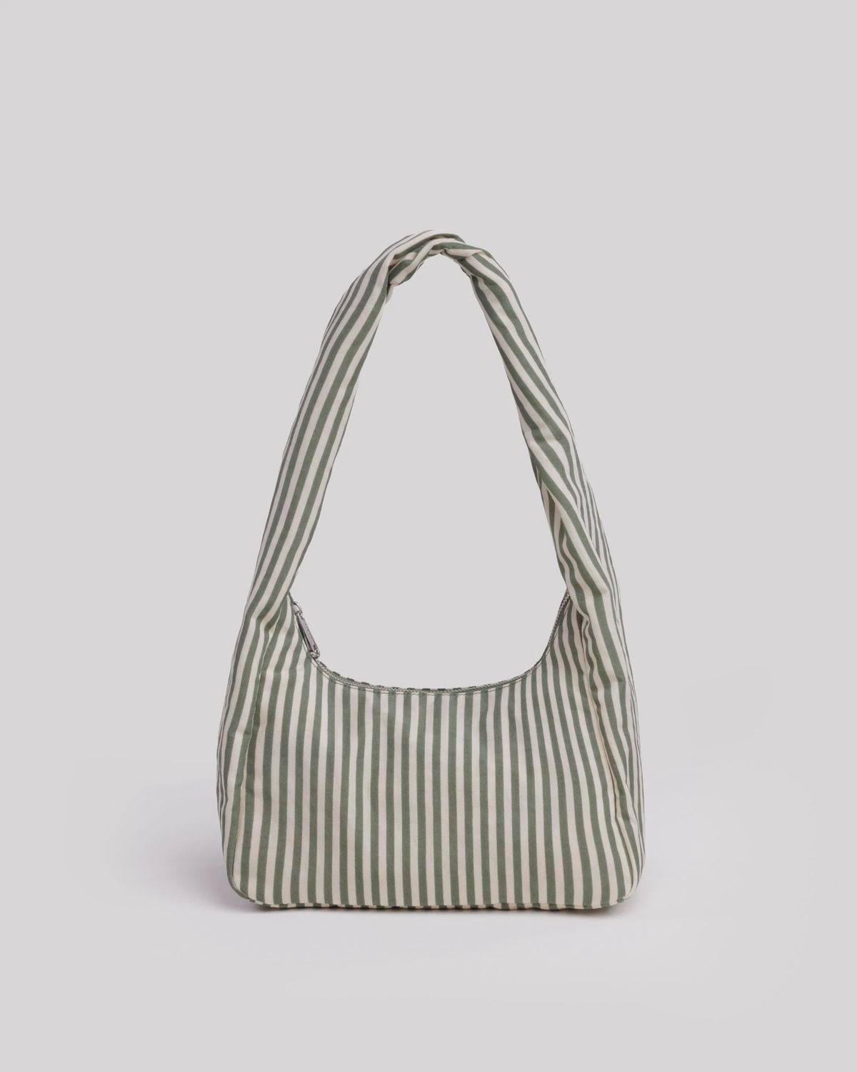 Small Nylon Meringue Bag, Pattern: Sage Stripe