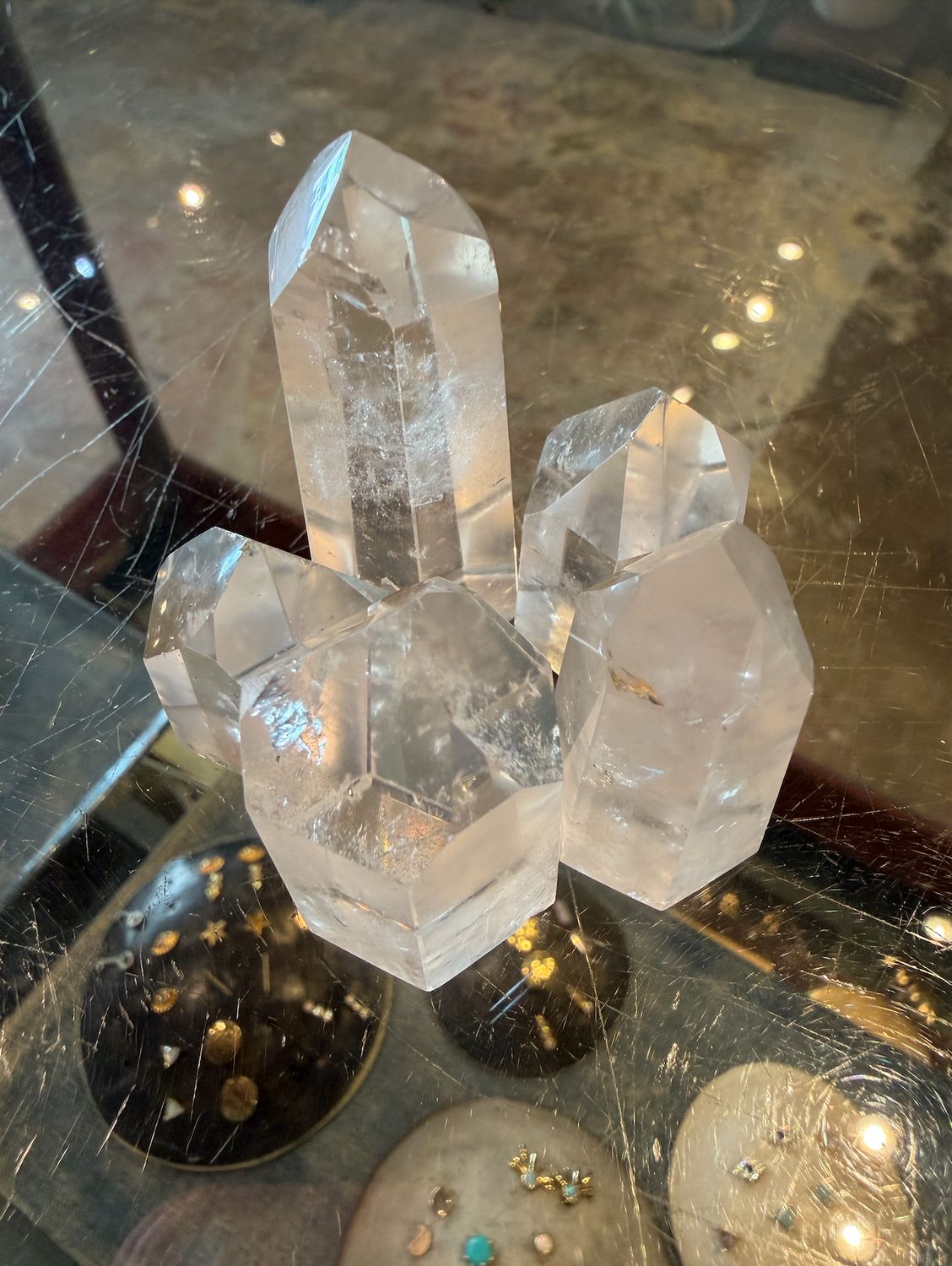 Clear Quartz Crystal Point, Size: small