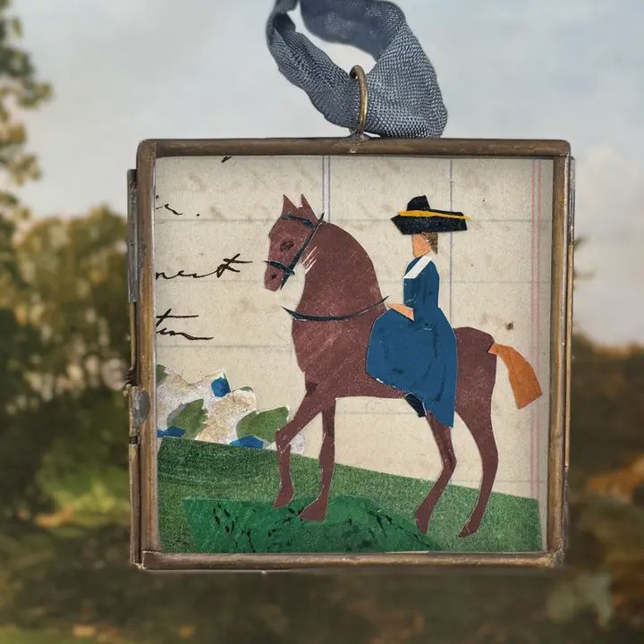 Riding Day Equestrian Giclee Art Locket