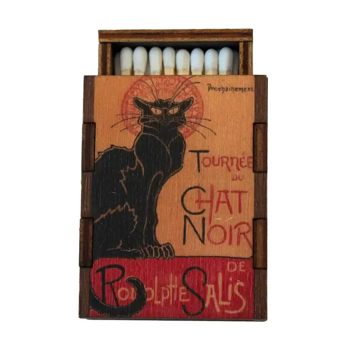 Cat Noir Wooden Matchbox