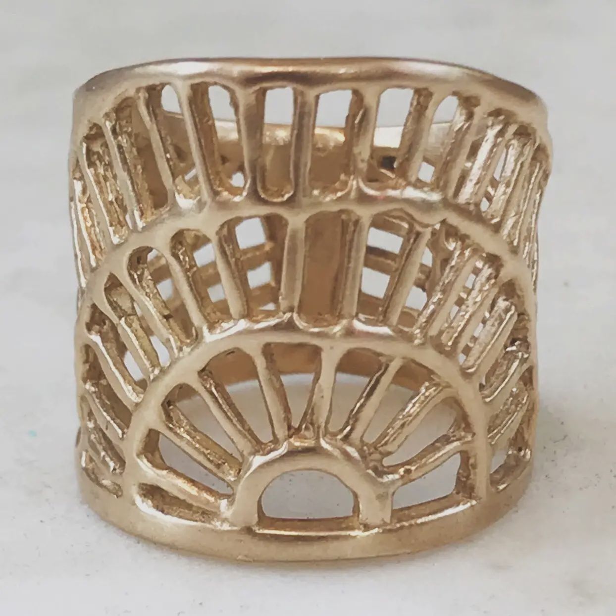 Shimmering Sun Ring, Bronze