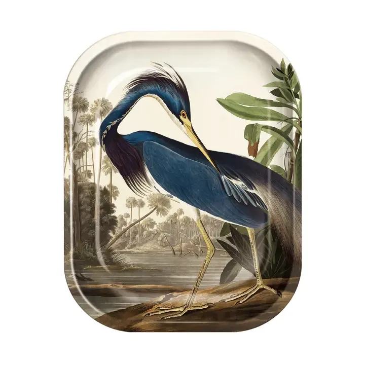 Small Metal Ritual Tray | Audubon Heron