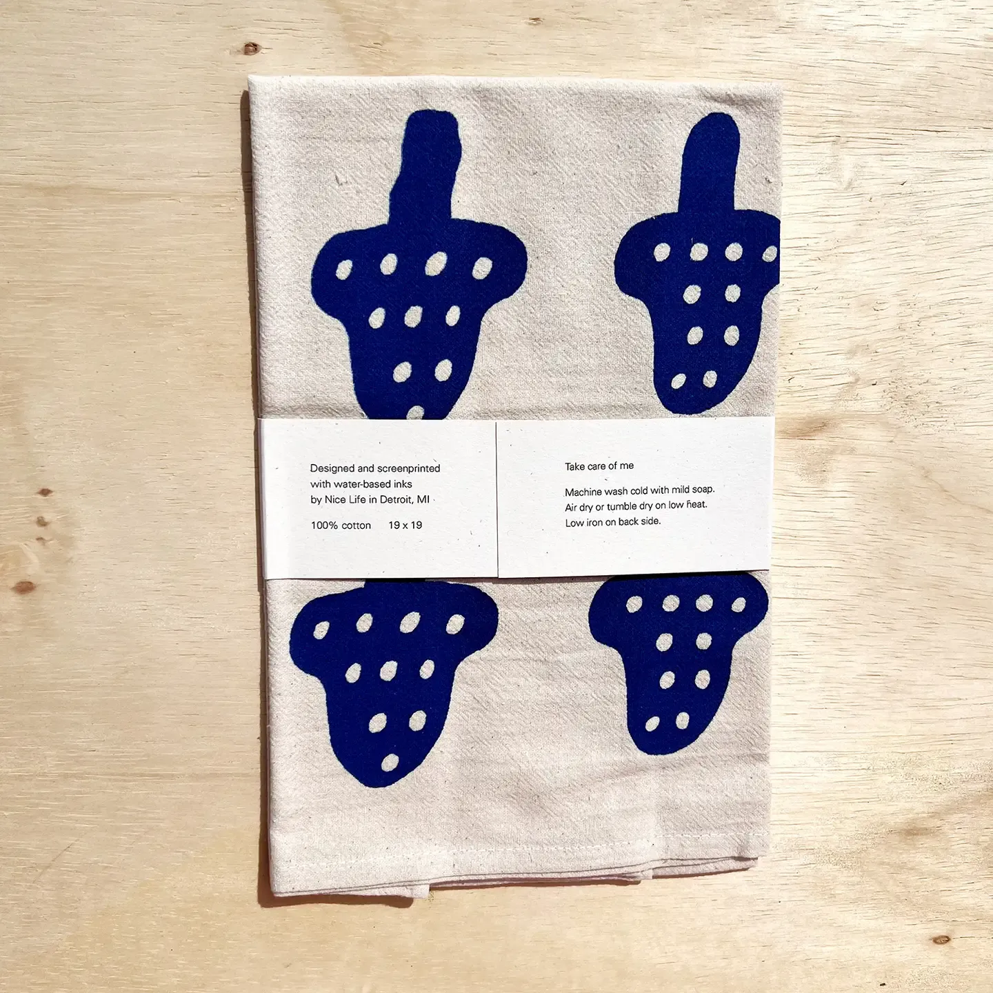 Mushroom Tea Towl | Blue