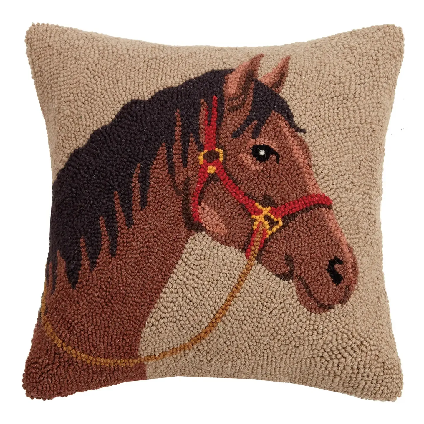 Horse Wool Hook Pillow