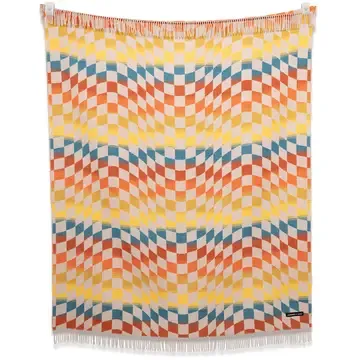 Checkered Santa Cruz Throw Blanket