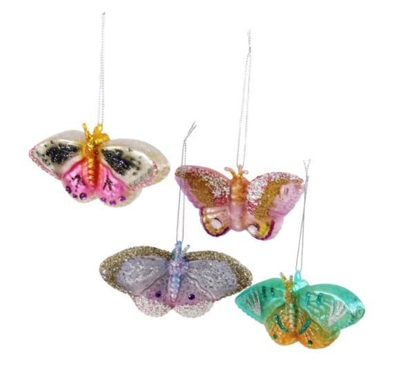 Jeweled Papillon Butterfly Ornament