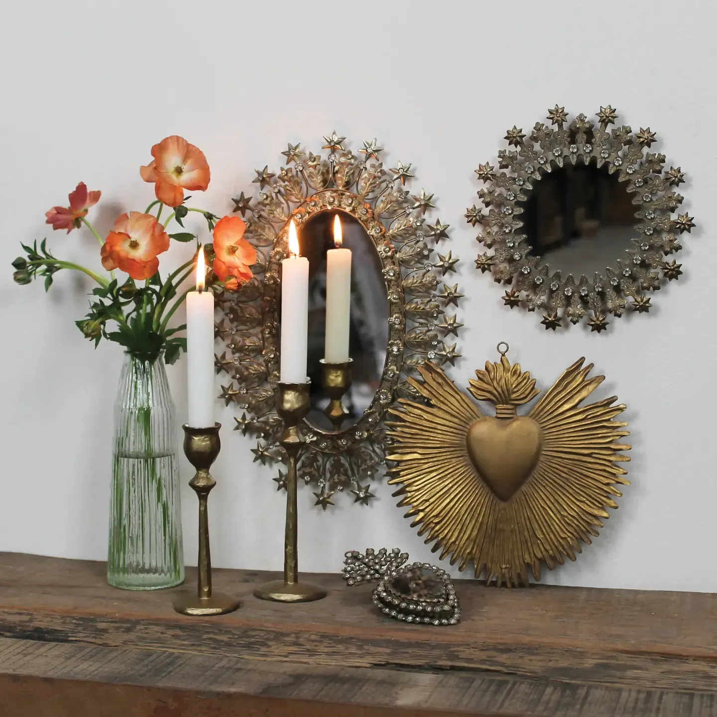 Milagro Heart Hanging Ornament | Metal