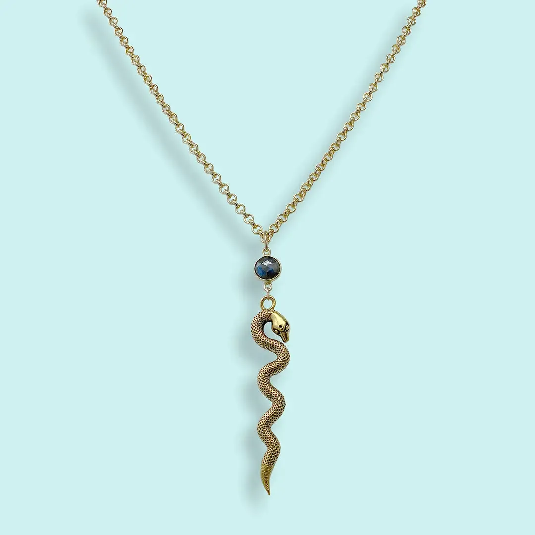 Laboradorite Serpent Necklace