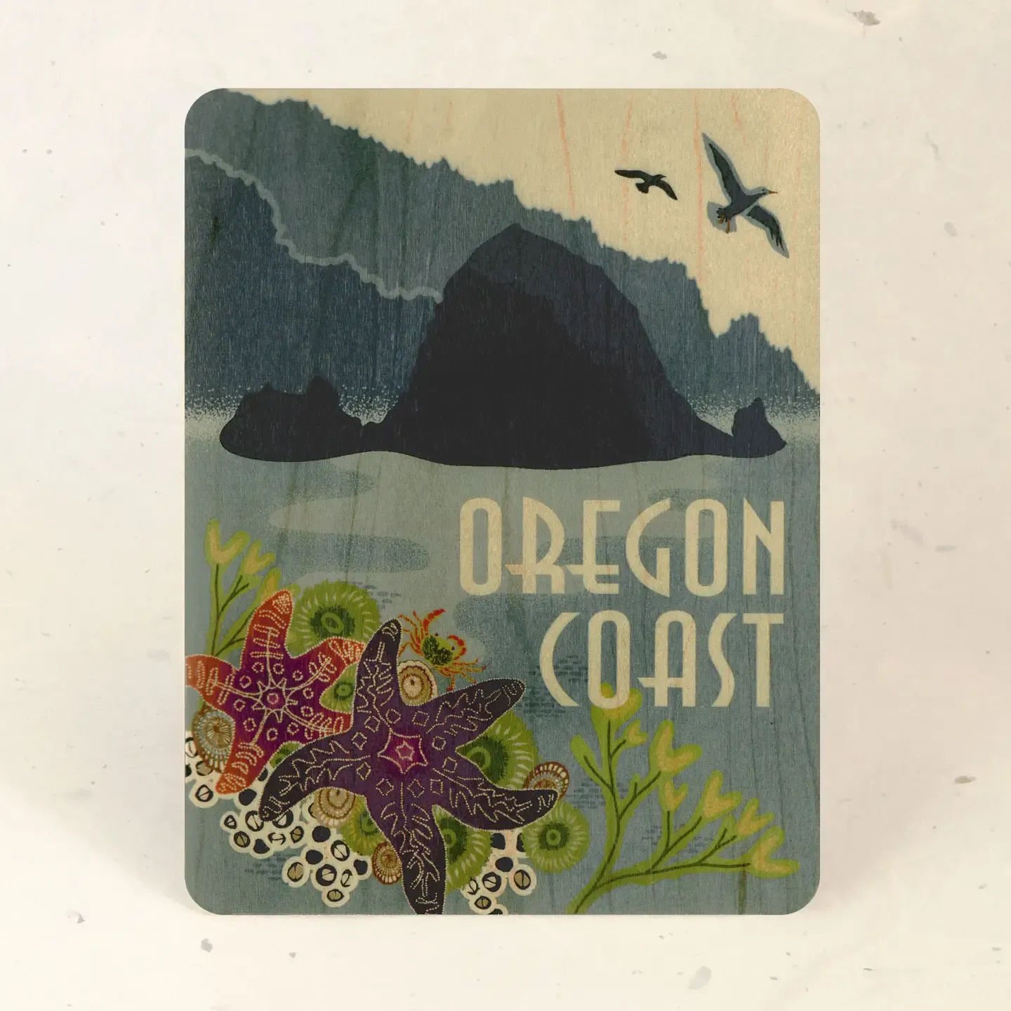 Wooden Postcard, design: Oregon Coast