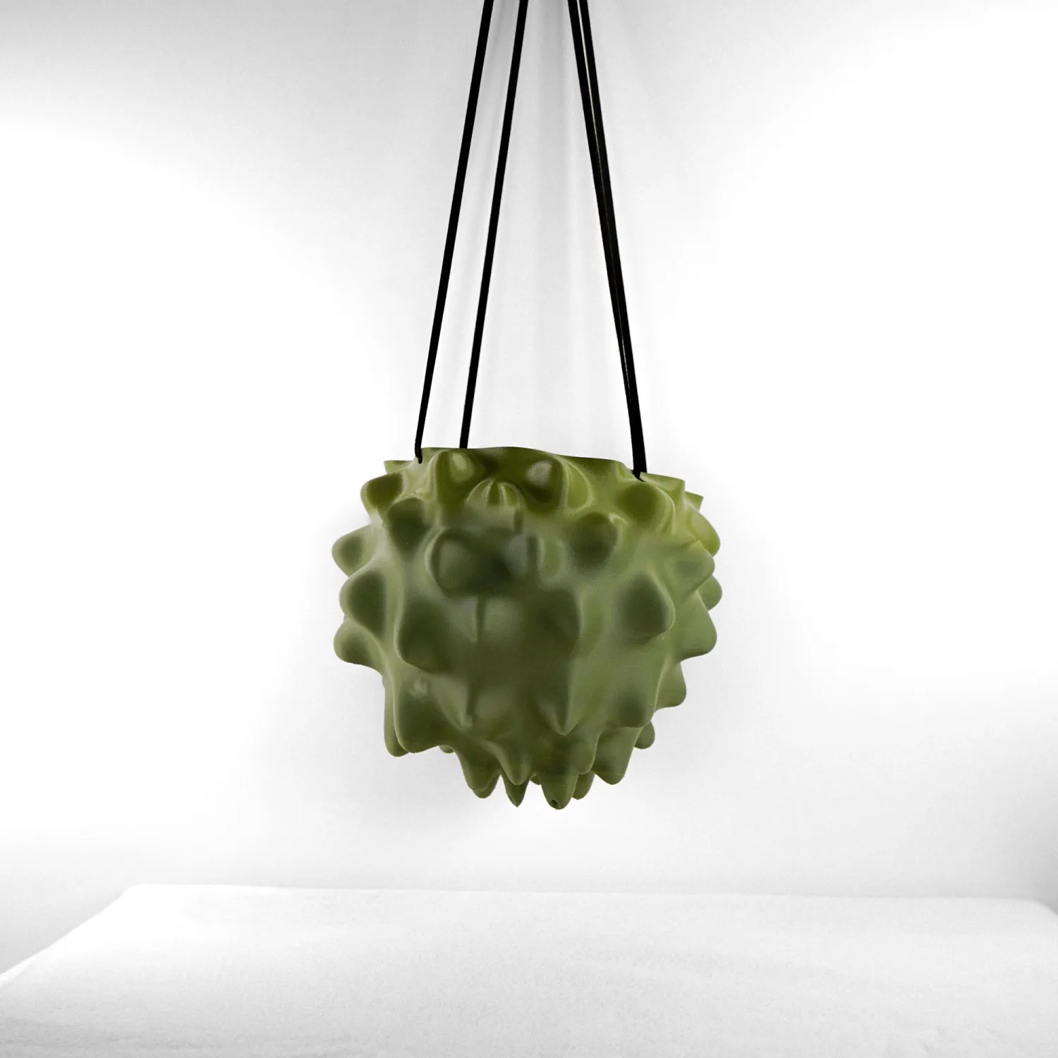 Hanging Orb Urchin Planter | Green, Size: 5"