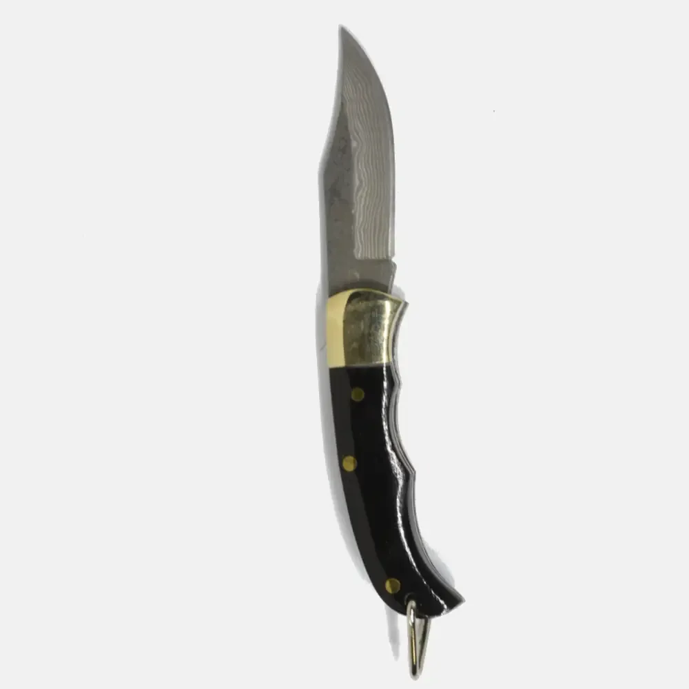 Ox-Horn Inlay Folding Knife