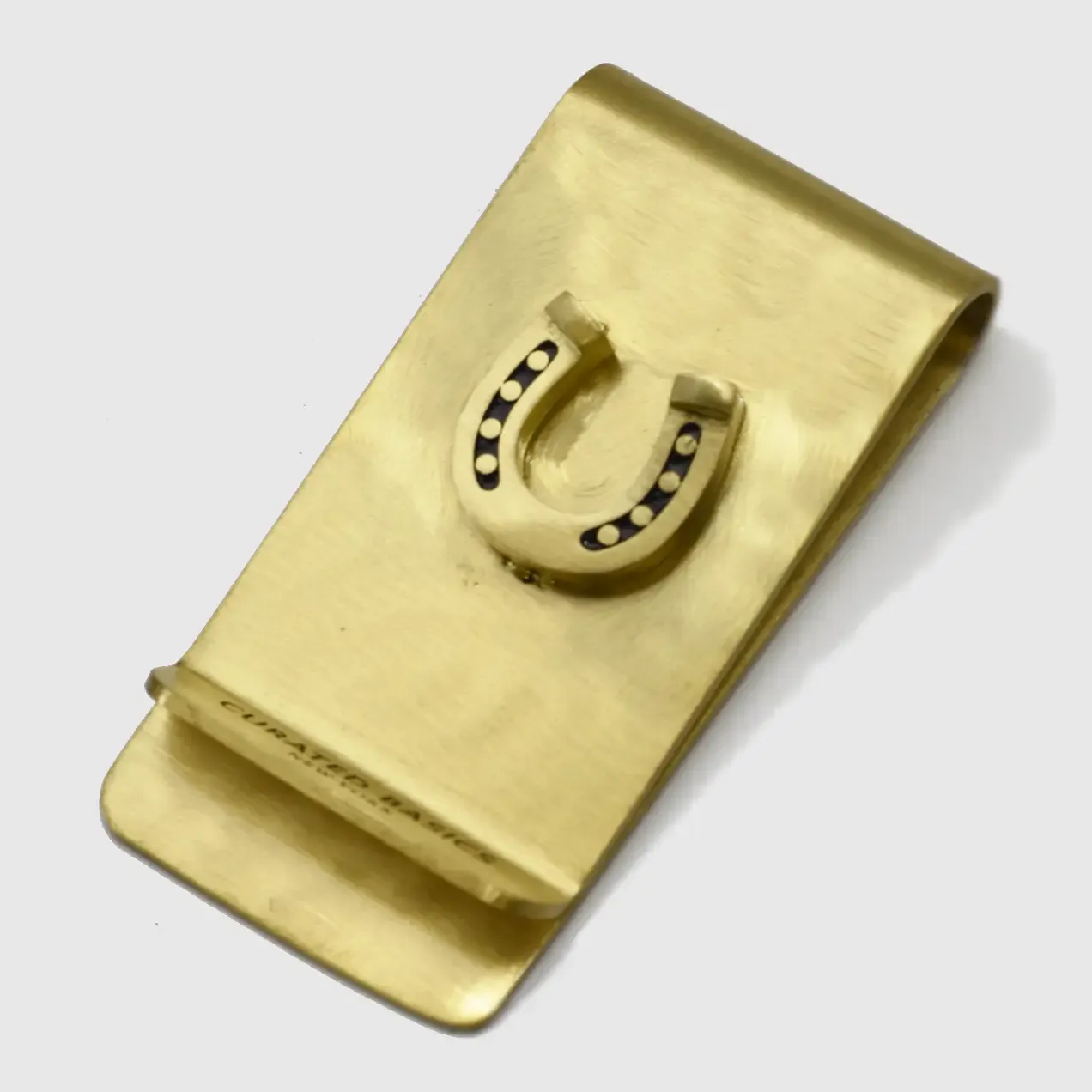 Brass Money Clip, design: horseshoe