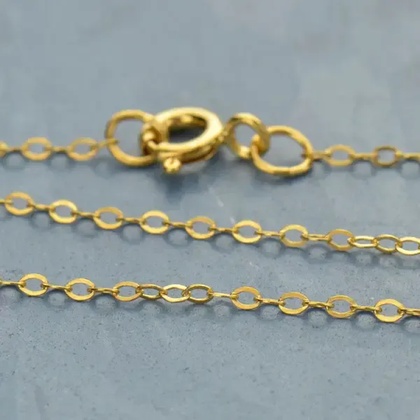 Gold Filled Delicate Cable Chain, Size: 16"