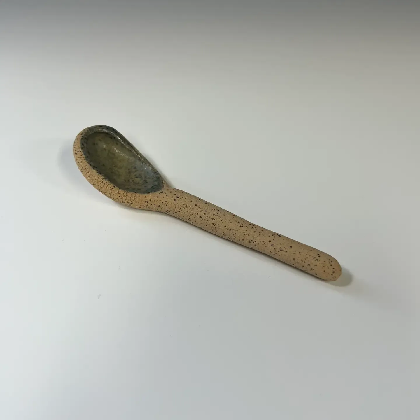 Stoneware Salt Spoon, Color: Agate