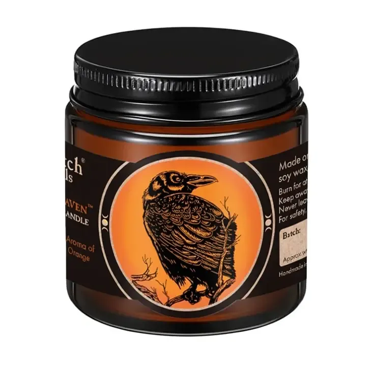 Soy Wax Candle w/ Cotton Wick | Quoth the Raven | 3 oz.