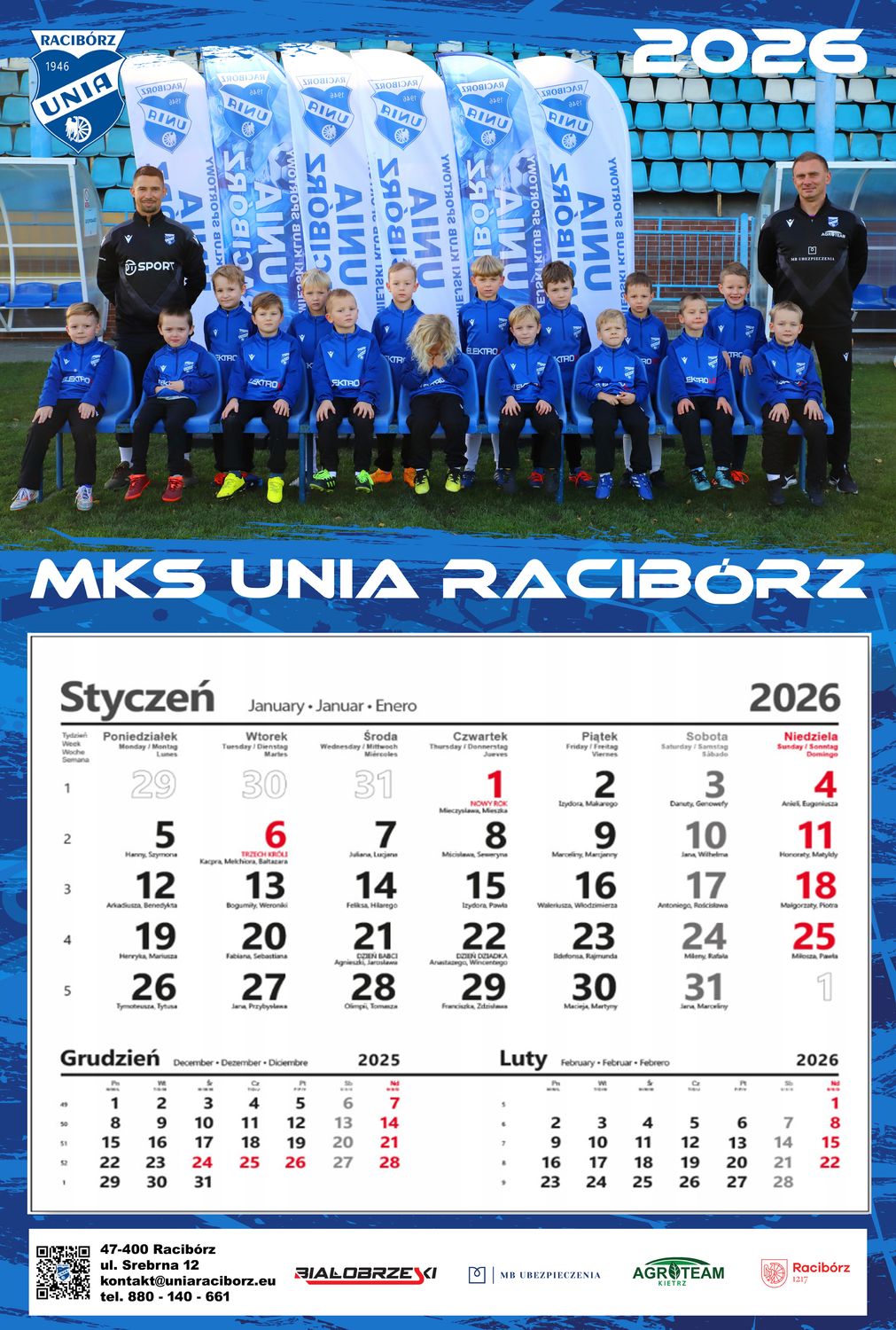 Kalendarz grupowy 2026 - Skrzat