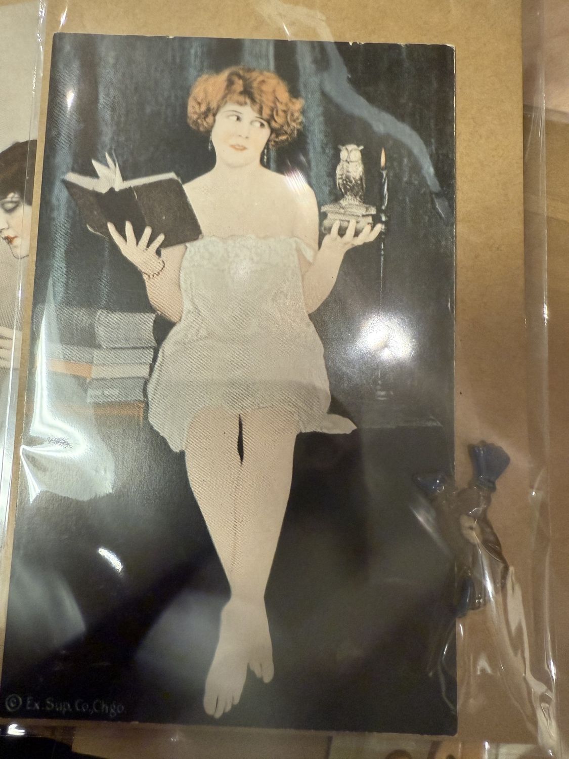 Chicago Expo. Arcade Deco Girly Card Owl Witch