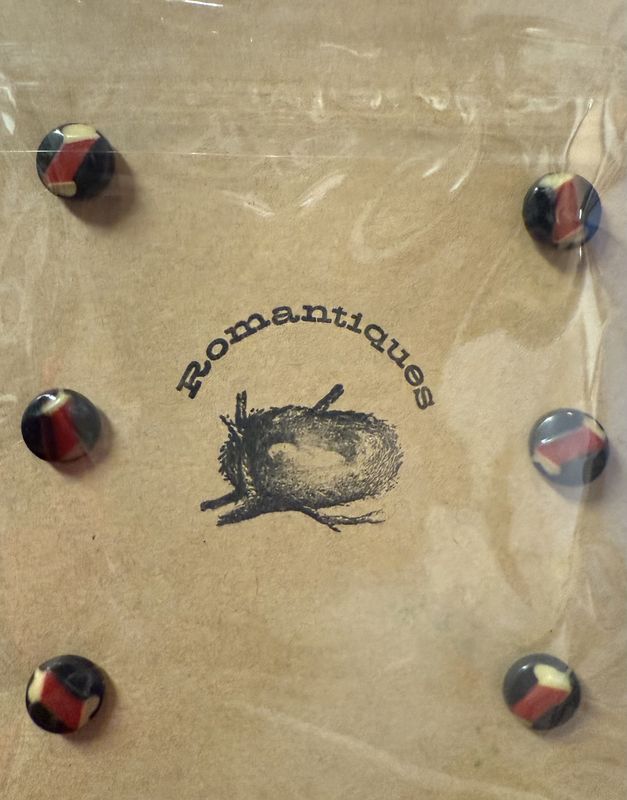 5 Small matching vintage shank back buttons