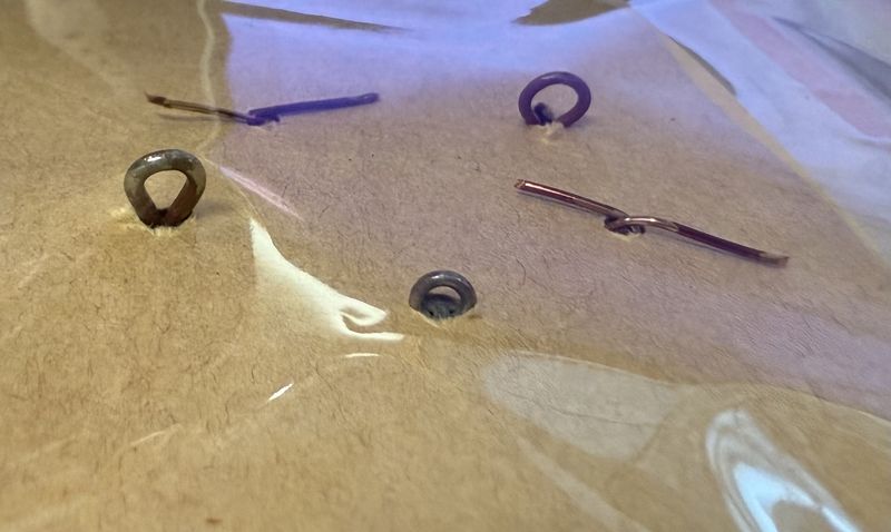 6 Vintage Bakelite, 1 cone, 3 shank back Buttons