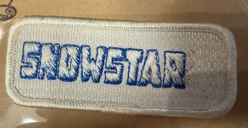 Vintage Snowstar Patch Ski