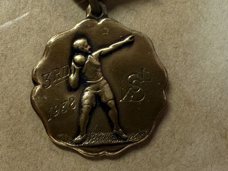 FUN! Womens&#39; Shot Put Medal 1938 3rd