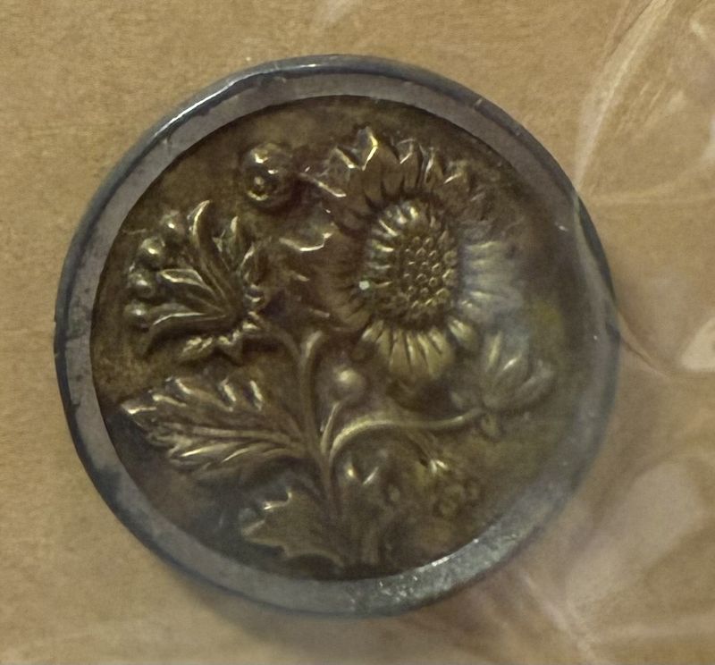 Large Shank Back Picture Button Metal
