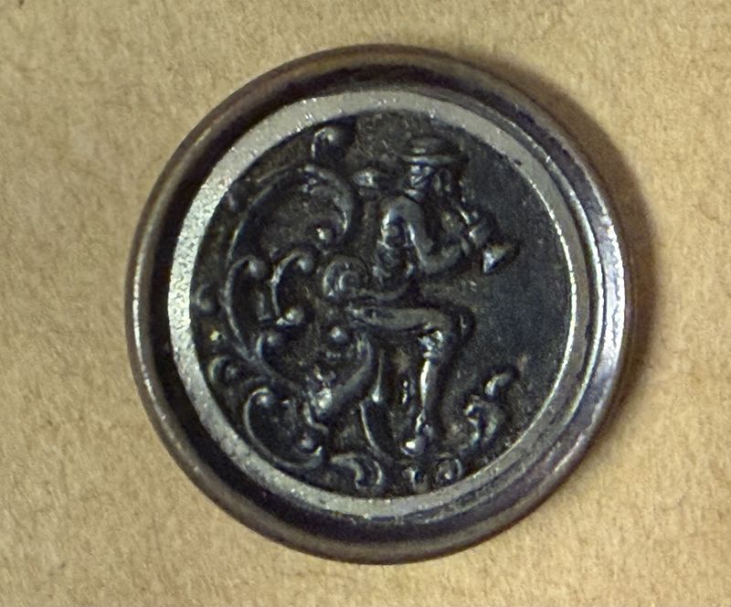 3 Victorian Picture Buttons Piper etc.