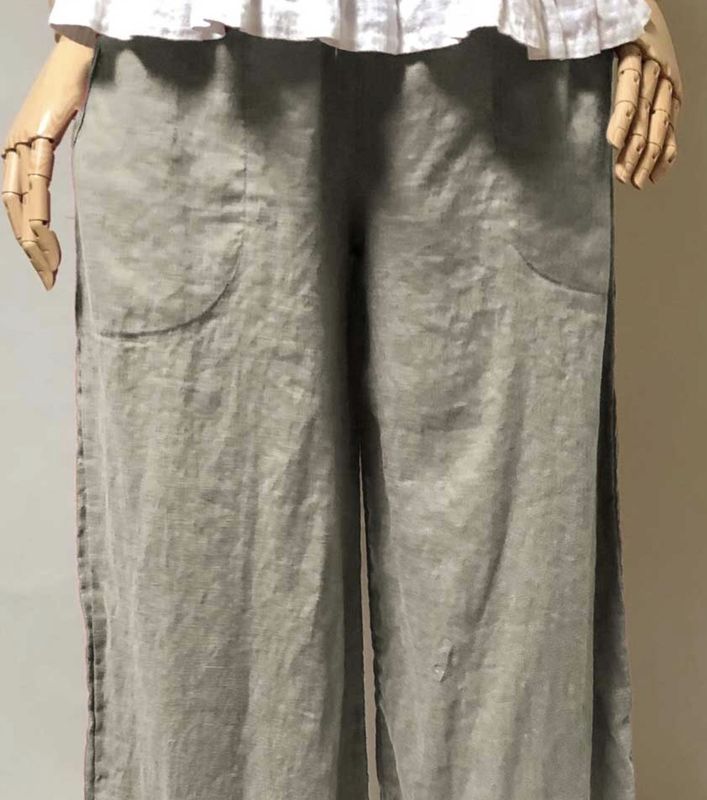 Heart's Desire sweet Pea Pant w/Pockets XS Flax