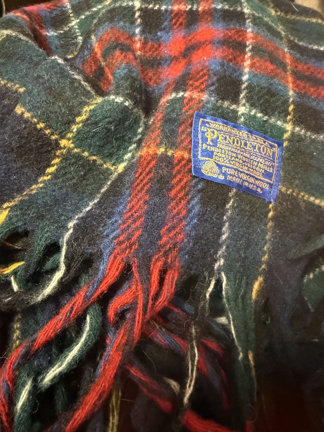 Pendelton Plaid Wool Blanket
