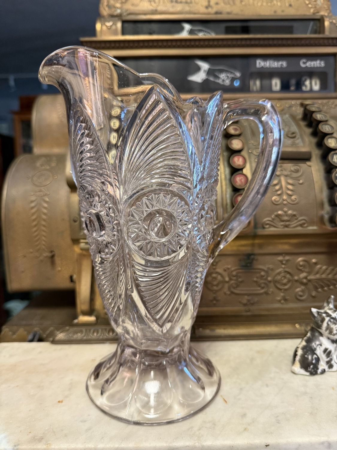 EAPG Victorian Glass Pitcher