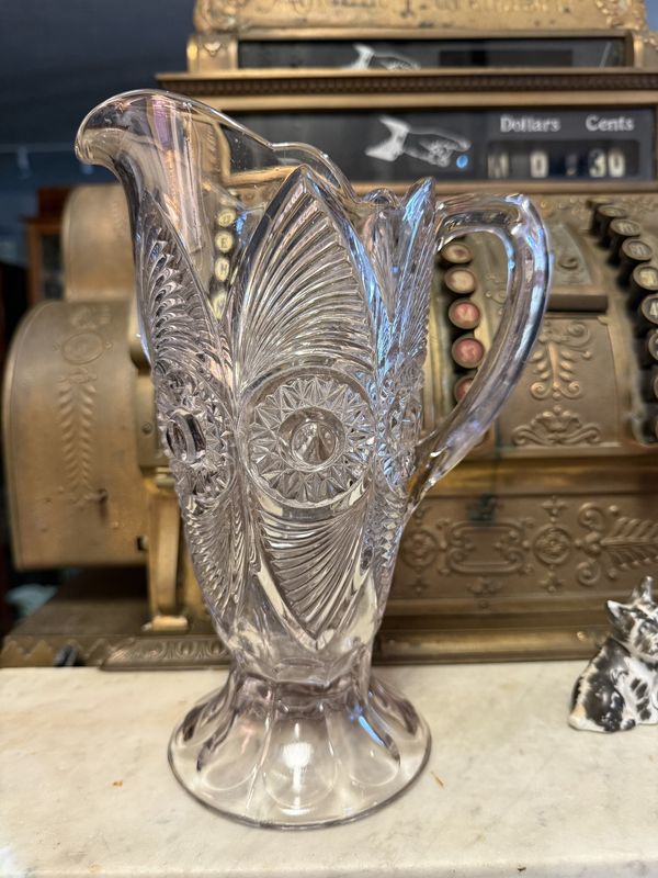 EAPG Victorian Glass Pitcher