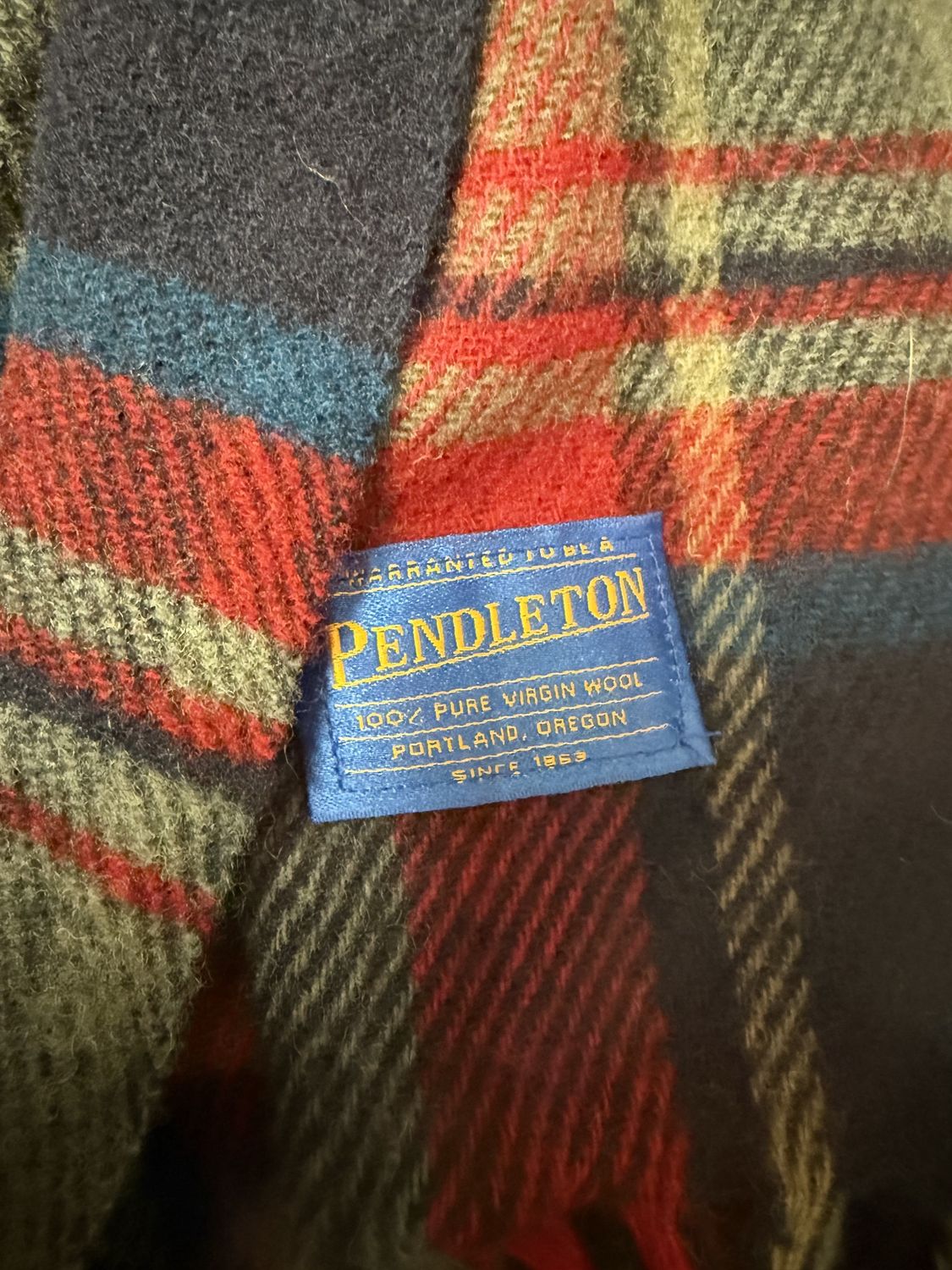Pendleton Plaid Wool Blanket