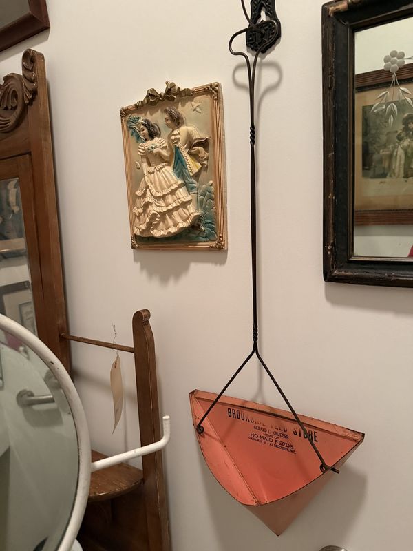 Antique Tin Advertising Dust pan