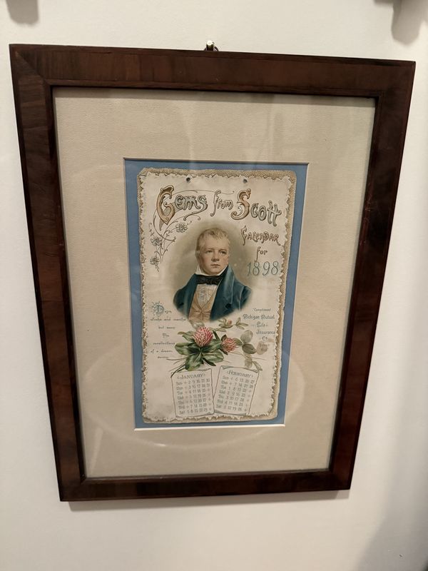 1898 Calendar Card Advertising-Framed