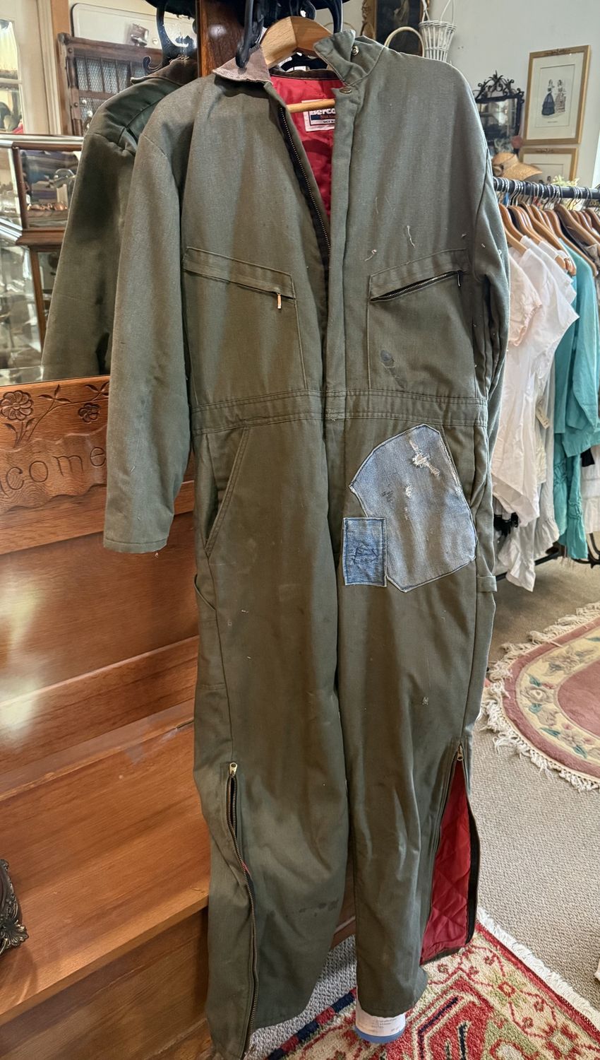 Vintage Rustic Coveralls w/ Patches