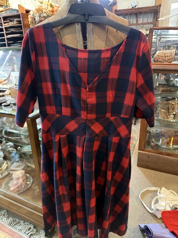 Vintage 1960s Dress  Checked