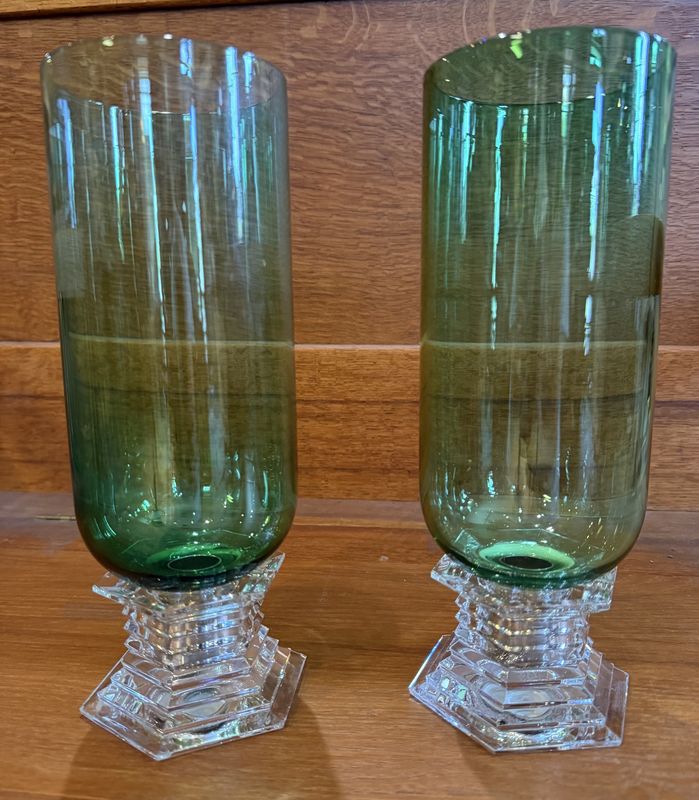 Baccarrat Hurricane Candle Pair