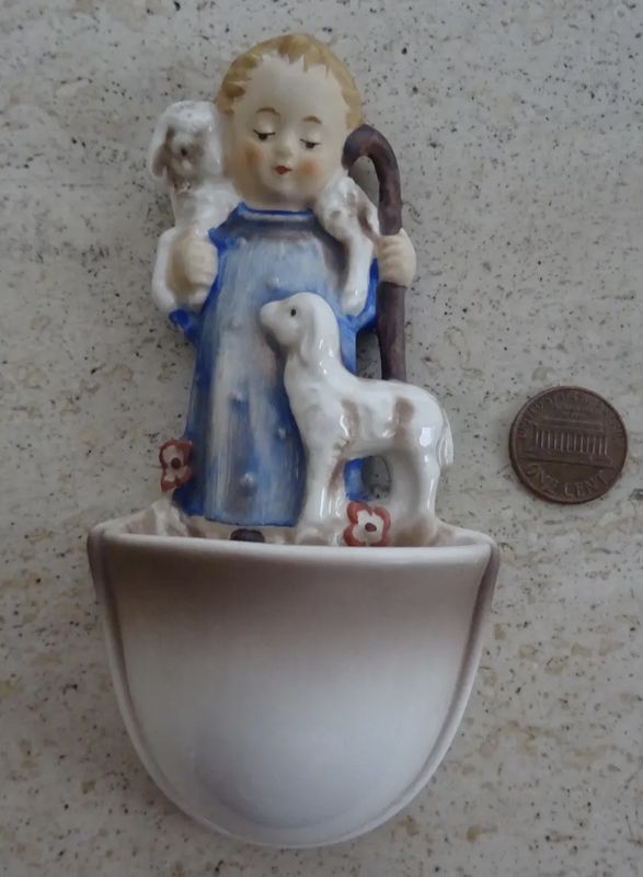 Hummel Lamb Holy Water Font